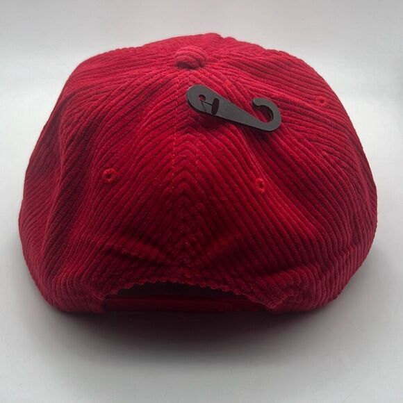 Pabst Blue Ribbon PBR Racing Team‎ Red Corduroy Snapback Adjustable Hat Cap NWT - Picture 4 of 6